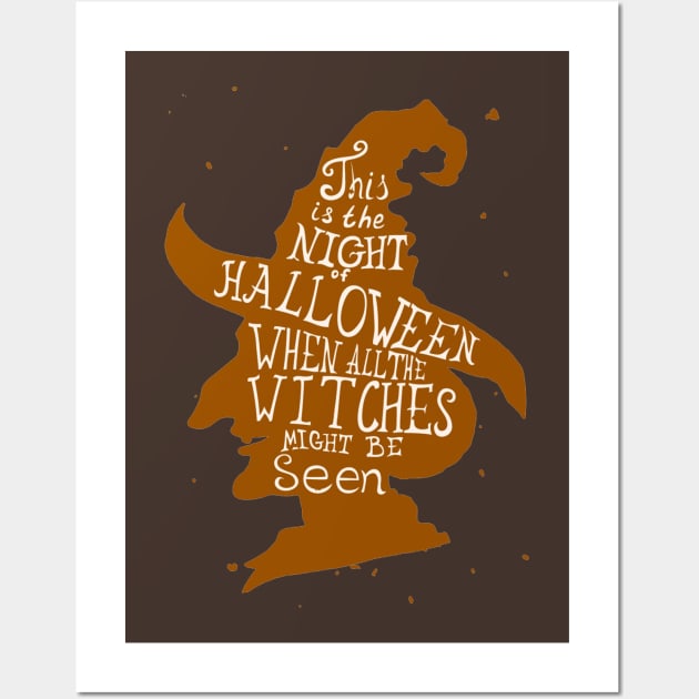 Halloween Witch Wall Art by Mako Design 